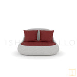 Oakly Collection Outdoor Double-seat Wicker sofa/lounge arm chair with water resistant fabric