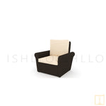Outdoor transitional style dinning / Armchair chair in Wicker