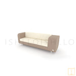 Outdoor double-seat squarecle collection Wicker sofa/lounge arm chair with water proof fabric