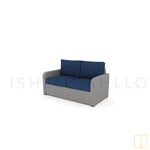 Outdoor Double-seat Comfort collection Wicker sofa/lounge arm chair with water proof fabric