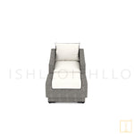 Otawwa collection Outdoor single-seat Wicker sofa/lounge arm chair with water proof fabric