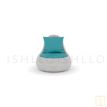 Oakly Collection Outdoor Single-seat Wicker sofa/lounge arm chair with water resistant fabric