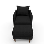 Contemporary Lounge Chair with Ottoman