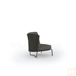 Outdoor single-seat rope lounge Chair with Foot stool (polypropylene cord)