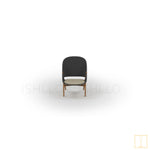 Outdoor single-seat Teak - wicker chair in natural colors