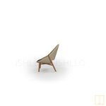 Outdoor single-seat Teak - wicker chair in natural colors