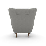 Retro Arm Chair with Ottoman