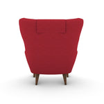 Retro Arm Chair with Ottoman