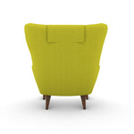 Retro Arm Chair with Ottoman