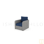 Outdoor single-seat comfort collection Wicker sofa/lounge arm chair with water proof fabric