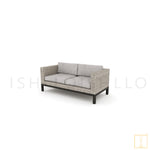 Outdoor double-seat Wicker easy sofa/lounge arm chair with water proof fabric