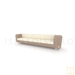 Outdoor triple-seat squarecle collection Wicker sofa/lounge arm chair with water proof fabric