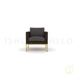 Outdoor Modish single-seat Wicker sofa/lounge arm chair with/without foot stool