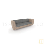 Outdoor double-seat squarecle collection Wicker sofa/lounge arm chair with water proof fabric