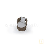 Outdoor single-seat Mabello collection Wick0er chair with water proof fabric