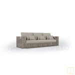 Outdoor Triple-seat boxed Wicker sofa with water proof fabric