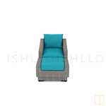 Otawwa collection Outdoor single-seat Wicker sofa/lounge arm chair with water proof fabric