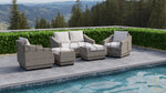 Otawwa collection Outdoor Double-seat Wicker sofa with water proof fabric