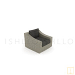 Outdoor single-seat Classic Wicker sofa/lounge arm chair with water proof fabric