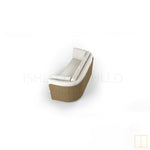 Outdoor triple-seat wicker sofa with water resistant fabric