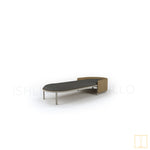 Recliner wicker sun lounger with water resistant fabric