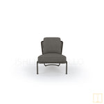 Outdoor single-seat rope lounge Chair with Foot stool (polypropylene cord)