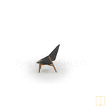 Outdoor single-seat Teak - wicker chair in natural colors