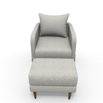 Contemporary Lounge Chair with Ottoman